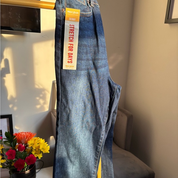 Wax Jean Women's Blue Skinny Jeans - Picture 1 of 6